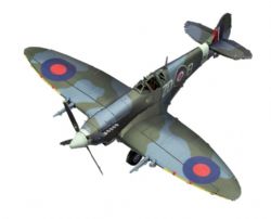 METAL EARTH -AVION SUPERMARINE SPITFIRE 2 FEUILLES